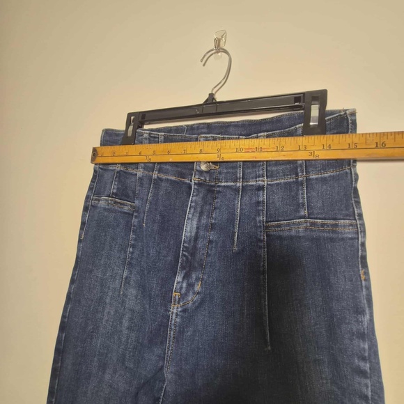 We The Free Hippie Indie 70s Theme TALL High Waist Disco Retro Bell Bottom Jeans - Picture 8 of 11